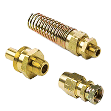 D.O.T. AIR BRAKE REUSABLE HOSE/ FITTINGS, DOT Air Brake Hose Ends, DOT Lock Nut Fittings