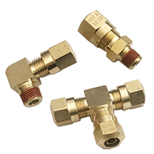 DOT Air Brake Compression Fittings | D.O.T. Air Brake Fittings For SAE J844 Nylon Tubing