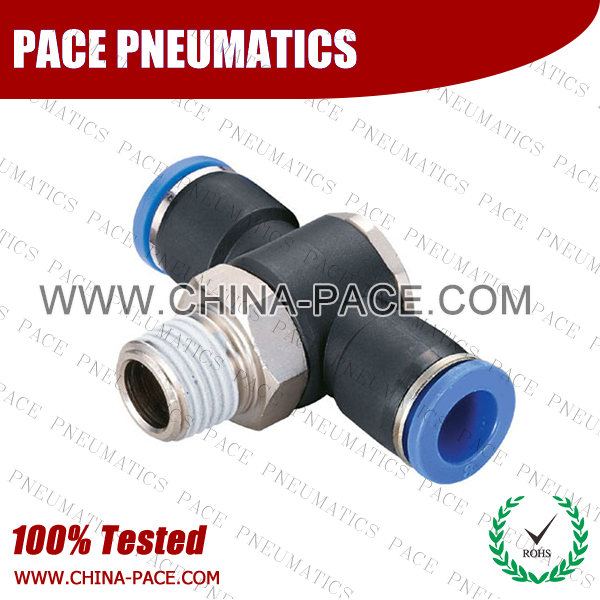 Banjo Branch Tee PUSH IN FITTINGS, BULKHEAD AIR FITTINGS, PNEUMATIC FITTINGS