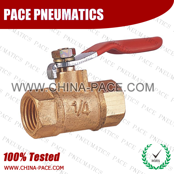 MINI BALL VALVE, FEMALE TO FEMALE