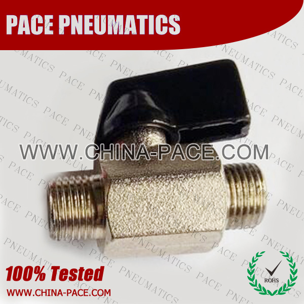 Mini ball valves, Male to Male