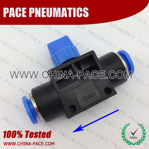 hand valve, phvff,Pneumatic Fittings, Air Fittings, one touch tube fittings, Pneumatic Fitting, Nickel Plated Brass Push in Fittings, push in fitting